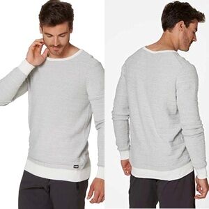 Helly Hansen Men’s Fjord Summer Knit Stripe Sweater | Grey White | Size S